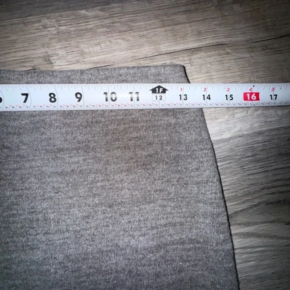 ZARA Knit 2pc Skirt Set Womens S Gray Cropped Sweater Midi Skirt Minimalist - Picture 7 of 10